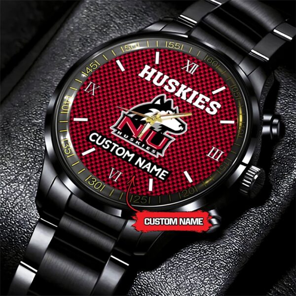 NCAA Northern Illinois Huskies Watch Custom Black Fashion Watch Football Game