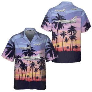 Aircraft On Sunset Hawaiian Shirt,…