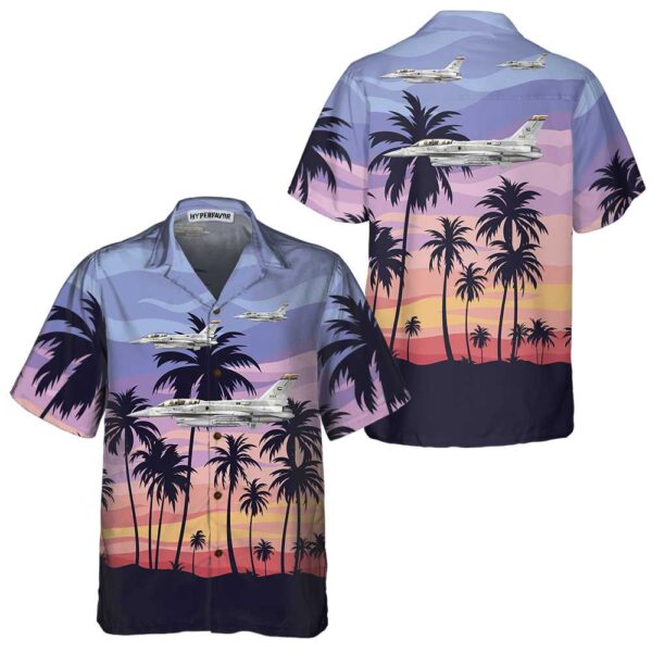 Aircraft On Sunset Hawaiian Shirt, Aircraft Hawaiian Shirt For Men And Women, Tropical Aircraft Shirt