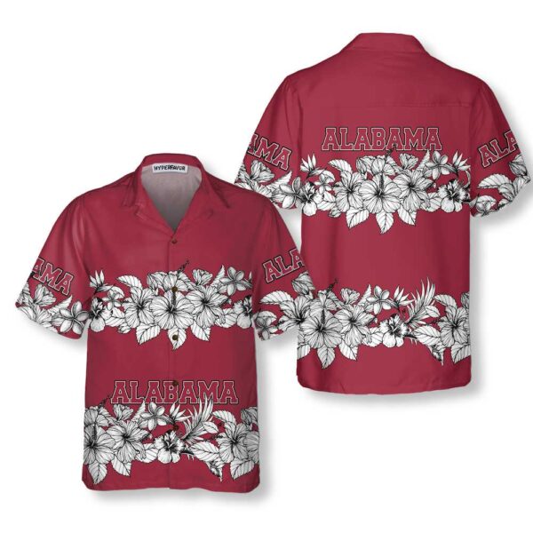 Alabama Flower Hawaiian Shirt, Floral Alabama Shirt For Men And Women, Alabama Gift