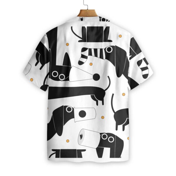 All My Dog Dachshund Pattern Hawaiian Shirt