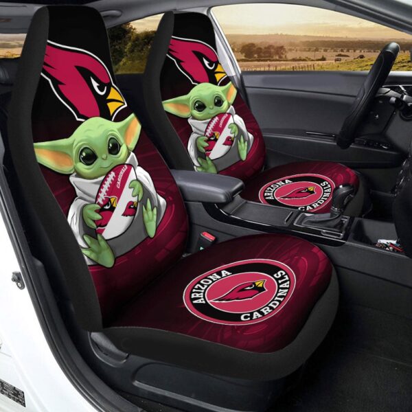 Arizona Cardinals NFL Baby Yoda Car Seat Covers