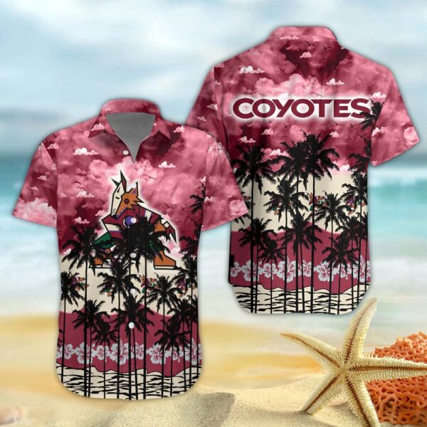 Arizona Coyotes And Tree Hawaiian Shirt