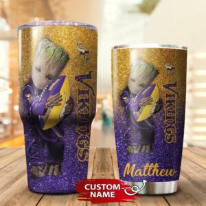 Custom Name NFL Minnesota Vikings…