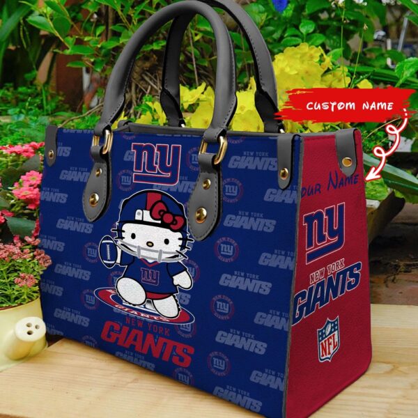 Custom Name NFL New York Giants Kitty Women Hand Bag