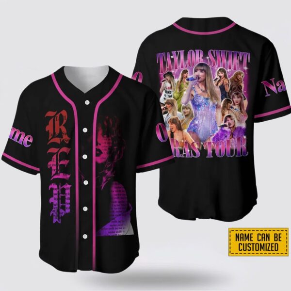 Custom Name Taylor Swift The Eras Tour 3D Baseball Jersey Shirt