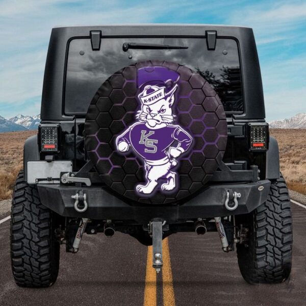 Kansas State Wildcats NCAA Mascot Spare Tire Cover Gift For Campers