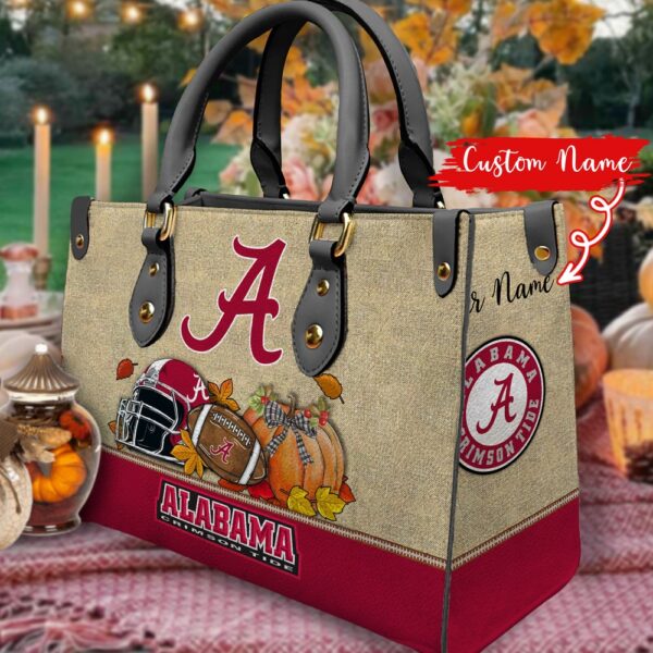 NCAA Alabama Crimson Tide Autumn Women Leather Hand Bag