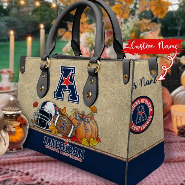 NCAA American Athletic Conference Autumn Women Leather Hand Bag