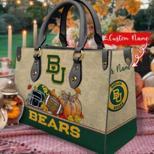 NCAA Baylor Bears Autumn Women Leather Hand Bag