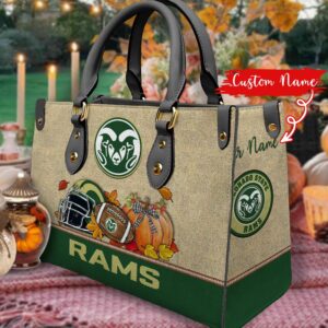 NCAA Colorado State Rams Autumn Women Leather Hand Bag