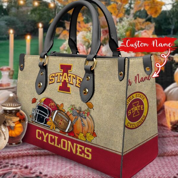 NCAA Iowa State Cyclones Autumn Women Leather Hand Bag