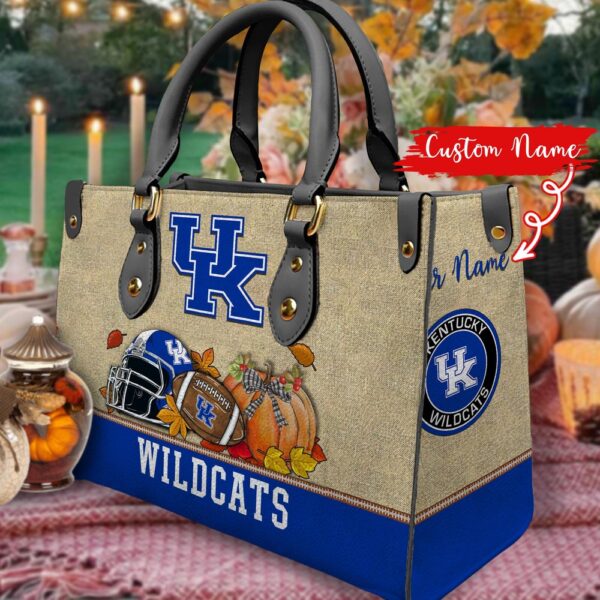 NCAA Kentucky Wildcats Autumn Women Leather Hand Bag