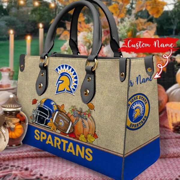 NCAA San Jose State Spartans Autumn Women Leather Hand Bag