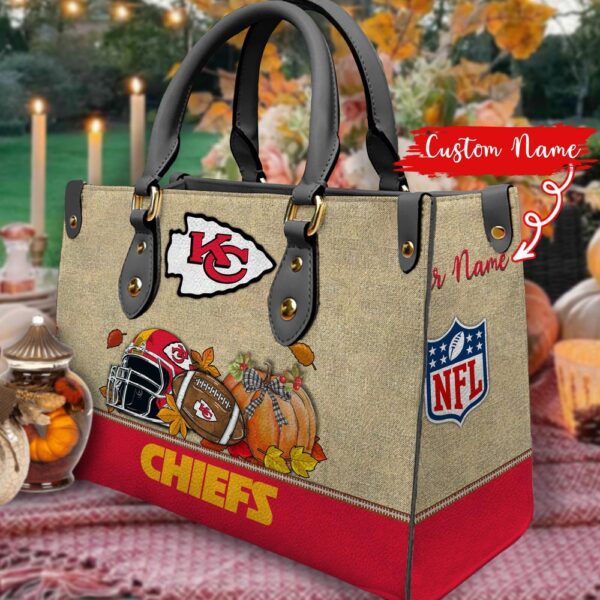 NFL Kansas City Chiefs Autumn Women Leather Hand Bag