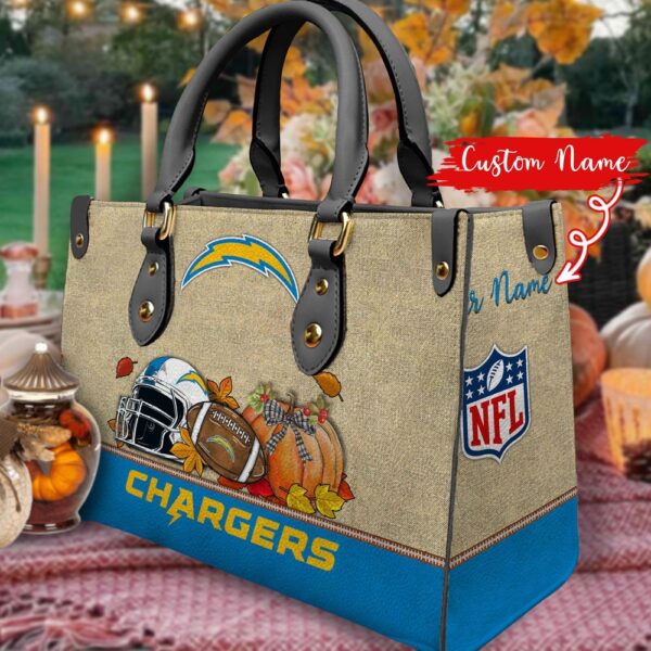 NFL Los Angeles Chargers Autumn Women Leather Hand Bag