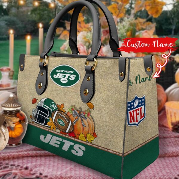 NFL New York Jets Autumn Women Leather Hand Bag