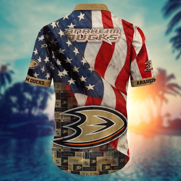 NHL Anaheim Ducks American Flag Hawaii Shirt Summer Football Shirts