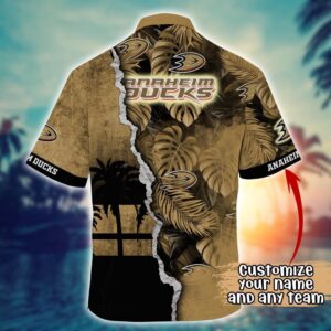 NHL Anaheim Ducks Palm Tree Hawaii Shirt Custom Summer Football Shirts 3 1