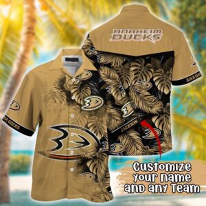 NHL Anaheim Ducks Summer Hawaii Shirt Custom Football Shirts