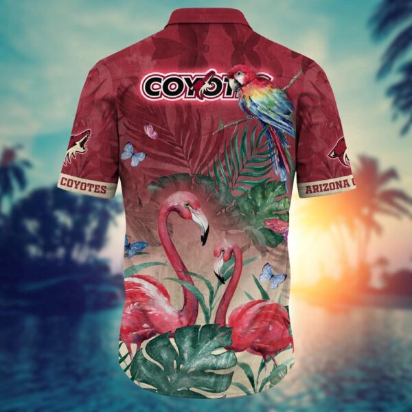 NHL Arizona Coyotes Flamigo Hawaii Shirt Summer Football Shirts