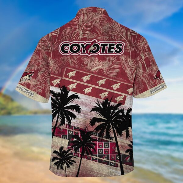 NHL Arizona Coyotes Palm Tree Pattern Hawaii Shirt Unisex Sport Hawaii Shirt