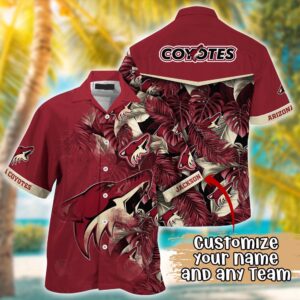 NHL Arizona Coyotes Summer Hawaii Shirt Custom Football Shirts 1