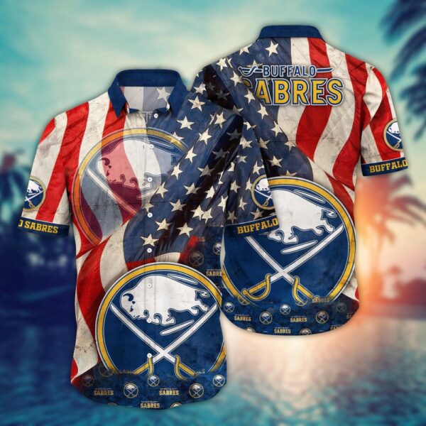 NHL Buffalo Sabres American Flag Hawaii Shirt Summer Football Shirts