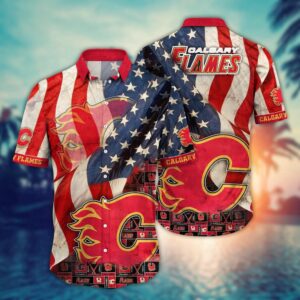 NHL Calgary Flames American Flag…