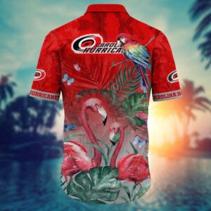 NHL Carolina Hurricanes Flamigo Hawaii Shirt Summer Football Shirts 3