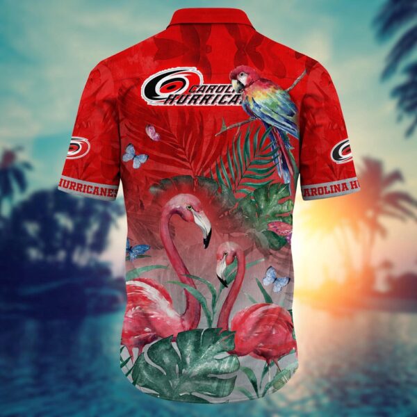 NHL Carolina Hurricanes Flamigo Hawaii Shirt Summer Football Shirts