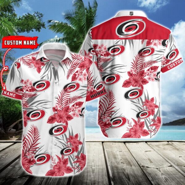 NHL Carolina Hurricanes Hawaiian Shirt Hockey Aloha Shirt For Fans