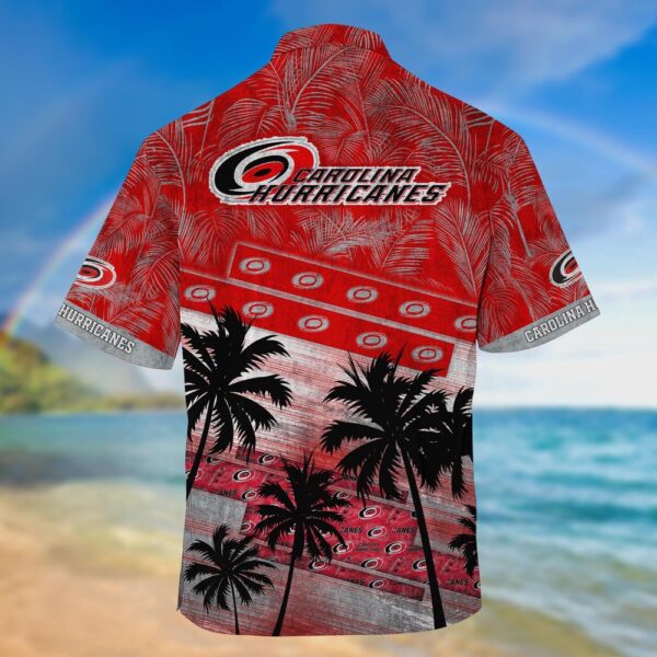 NHL Carolina Hurricanes Palm Tree Pattern Hawaii Shirt Unisex Sport Hawaii Shirt