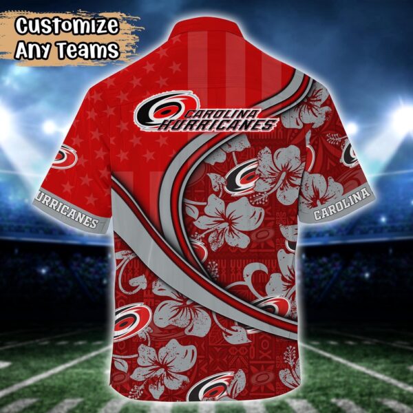 NHL Carolina Hurricanes Summer Flower Hawaii Shirt Custom Football Shirts