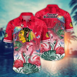 NHL Chicago Blackhawks Flamigo Hawaii…