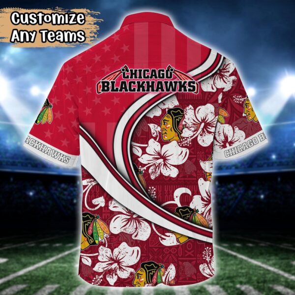 NHL Chicago Blackhawks Summer Flower Hawaii Shirt Custom Football Shirts