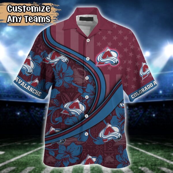 NHL Colorado Avalanche Summer Flower Hawaii Shirt Custom Football Shirts