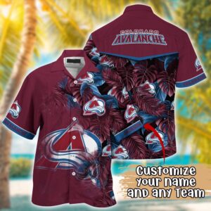 NHL Colorado Avalanche Summer Hawaii Shirt Custom Football Shirts 1