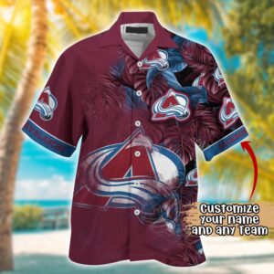 NHL Colorado Avalanche Summer Hawaii Shirt Custom Football Shirts 2