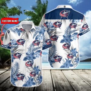 NHL Columbus Blue Jackets Hawaiian…