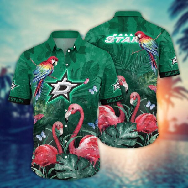 NHL Dallas Stars Flamigo Hawaii Shirt Summer Football Shirts