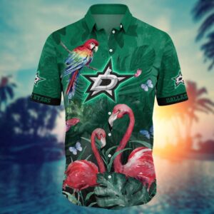 NHL Dallas Stars Flamigo Hawaii Shirt Summer Football Shirts 2