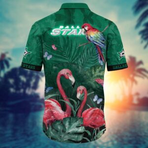 NHL Dallas Stars Flamigo Hawaii Shirt Summer Football Shirts 3