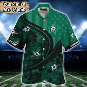 NHL Dallas Stars Summer Flower Hawaii Shirt Custom Football Shirts 2