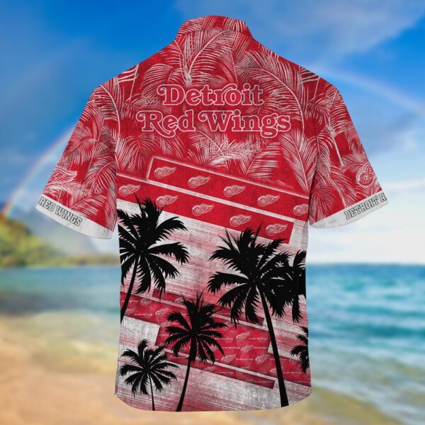 NHL Detroit Red Wings Palm Tree Pattern Hawaii Shirt Unisex Sport Hawaii Shirt