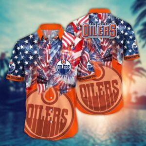 NHL Edmonton Oilers Hawaii Shirt For Fans Aloha Shirt