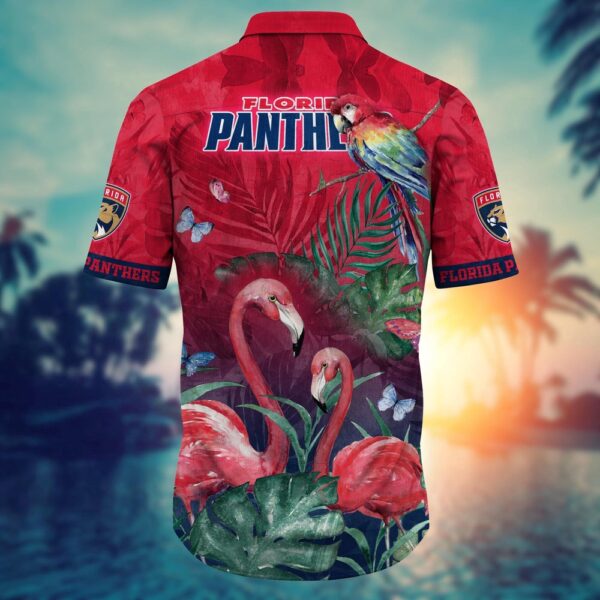 NHL Florida Panthers Flamigo Hawaii Shirt Summer Football Shirts