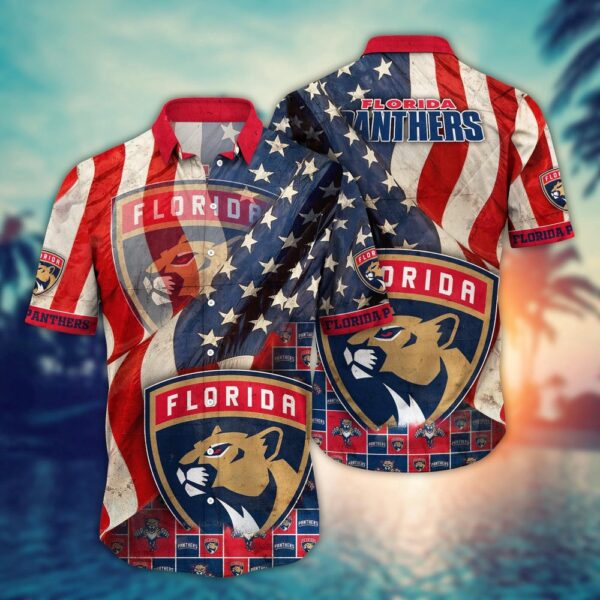 NHL Florida Panthers Flower Hawaii Shirt For Fans Summer Aloha Shirts