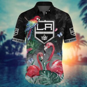 NHL Los Angeles Kings Flamigo Hawaii Shirt Summer Football Shirts 2