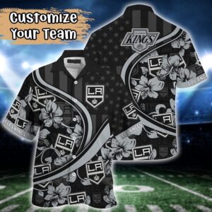 NHL Los Angeles Kings Summer Flower Hawaii Shirt Custom Football Shirts 1